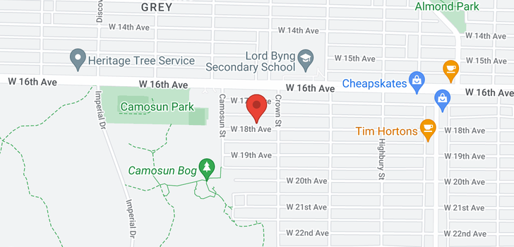 map of 4037 W 18TH AVENUE